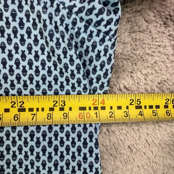 Southern Tide Polo Shirt Men’s XL Blue Fish Print Performance Stretch Golf - Picture 4 of 9
